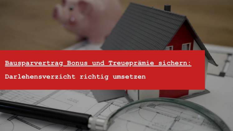 Treueprämie wegen Darlehensverzicht verloren 