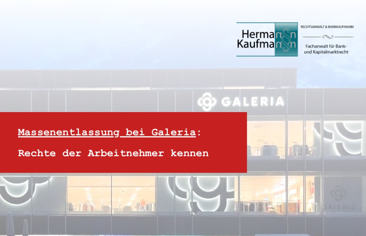 Galeria Schließungen 2025 - Entlassungen Karstadt News Mitarbeiter