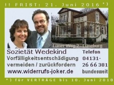 Kreditwiderruf – Widerrufsjoker. AXA. Textbaustein/Muster-Brief. Achtung: Frist 21. Juni 2016.