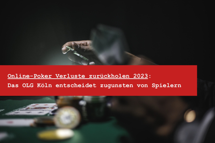 Online Poker Verluste zurückholen 2023