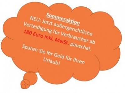 Verteidigung gegen Waldorf Frommer ab Euro 180 pauschal. Aktuell zu § 97a Absatz 3 UrhG