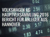 VW: Hauptversammlung Volkswagen AG in Hannover - Bericht von KAP Rechtsanwälte (Teil 1) 