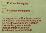 Folgebescheinigung