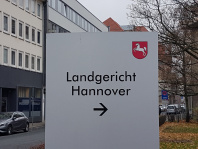 Wegweiser zum Landgericht Hannover