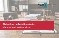 Rückzahlung von Fortbildungskosten